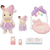 Calico Critters - Sleepy Dream Siblings - Dollhouse Playset with 2 Figures | Bedtime buddies with dreamy accessories - two flocked figures plus nursery pieces for sleepy storytelling scenes, Ages 3+