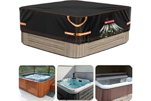 VniYors Hot Tub Cover - 600D Heavy Duty Oxford Hot Tub Lid, 85 x 85 inch Spa Covers for Hot Tub, Waterproof, Sun-Proof and Tear-Resistant - Hot Tub Covers Replacement