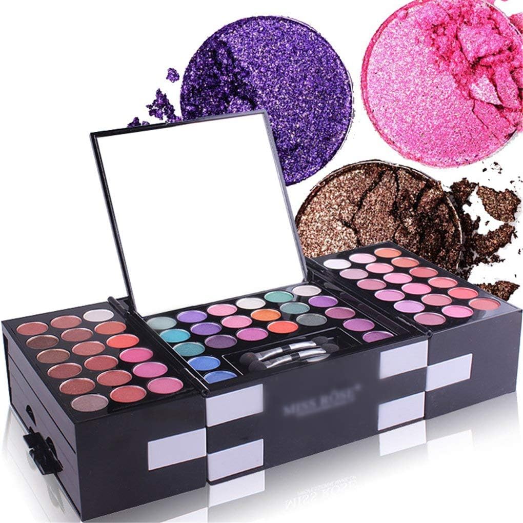 MUUZONING Professional 148 Colours Mix Eyeshadow Concealer Lip Gloss Pressed Powder and High Quality Powder Blusher Makeup Palette Set Kit -Professional Make Up Cosmetic Palette For Daily Use #219