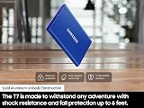 Samsung T7 Portable SSD 2TB Gray USB 3.2 External Solid State Drive 1050MB/s view 7