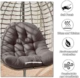 DKIEI Thicken Swing Chair Egg Chair Cushion Dark Grey view 5