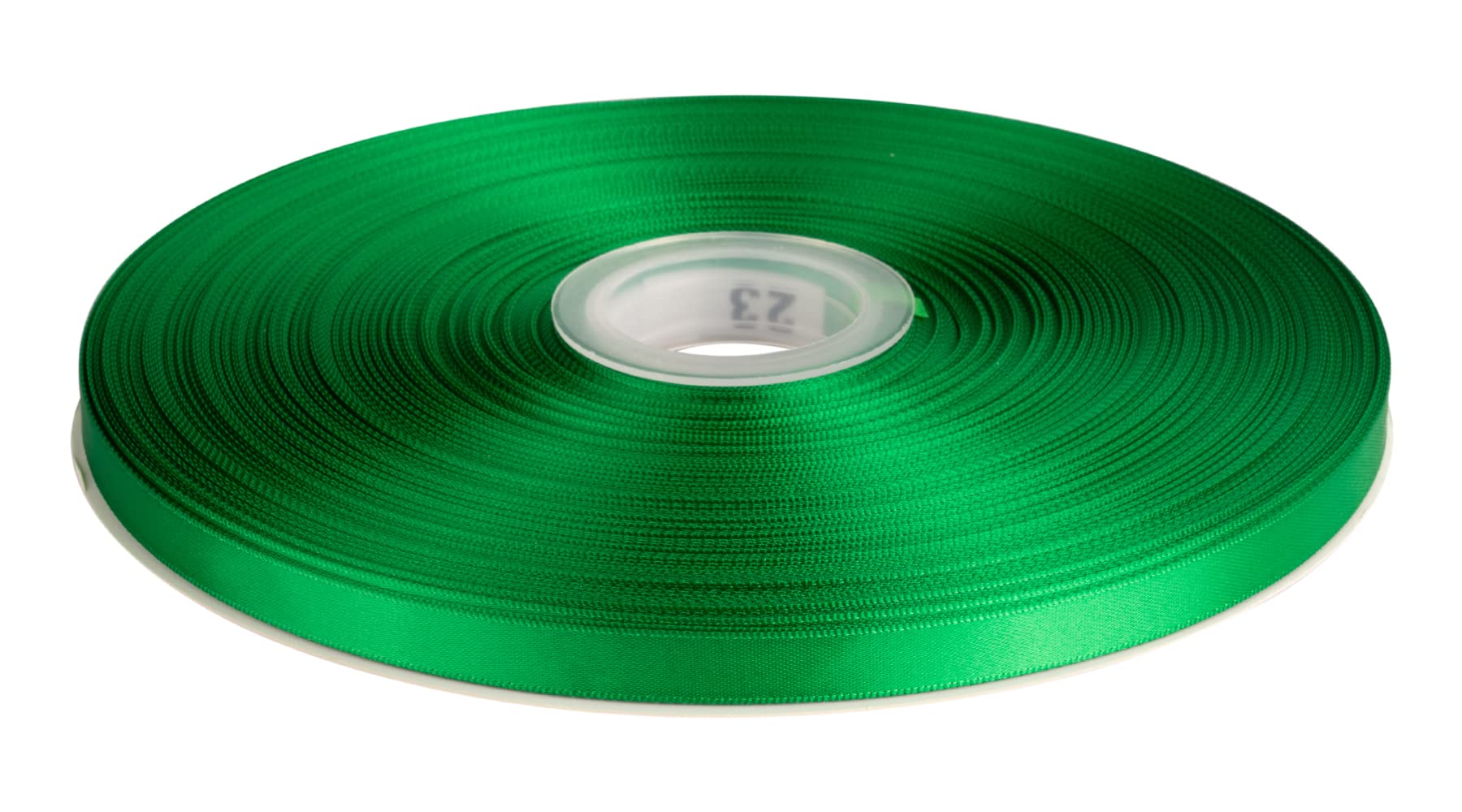Double Faced Satin Ribbon, 9mm X 91M, Solid Polyester Ribbon for Gift Wrapping, Crafts, Wedding Party Ceremony Decoration, Floral Arrangement, Sewing (Emerald) — image 1