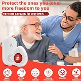 SINZUX Personal Alarm System for Elderly UK Plug-in Receiver + Transmitter view 3