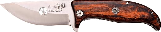 Elk Ridge Jagdmesser ER-A156 Serie, Taschenmesser mit Design Griffen, sehr scharfes Messer, 10,16cm Outdoormesser ROSTFREI Kl