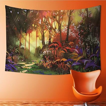 Amazon Com Scocici1588 Tapestry Wall Hanging Enchanted