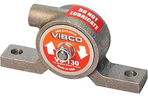 VIBCO VS-130 Silent Pneumatic Turbine Vibrator, 75 lb. Force, 10500 VPM, 5.5 CFM, 80 psi, 4" Bolt Pattern