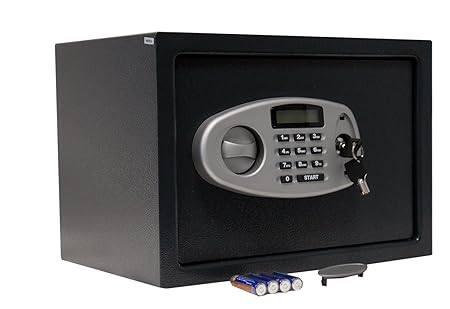 Möbeltresor Digital und Schlüssel Safe Dokumententresor Tresor Wandtresor 692070 Wandsafe Wertschutzschrank 350x250x250 mm (B