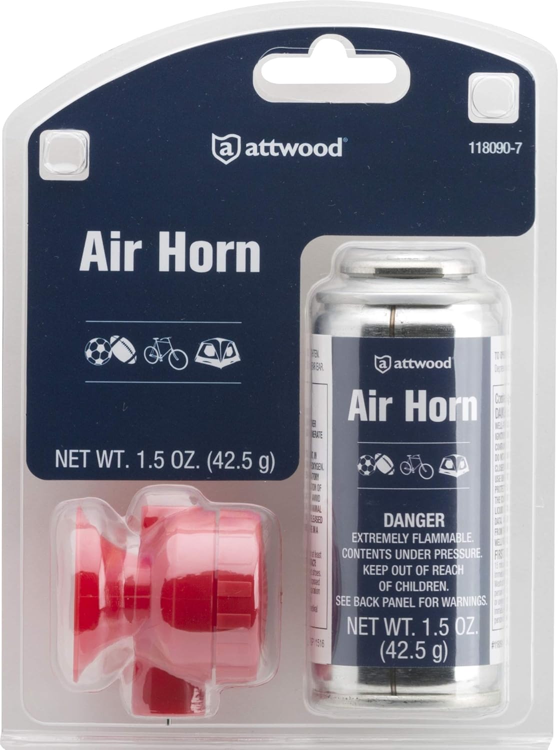 attwood 118090-7 Portable Boat Air Horn 1.5-oz : Sports & Outdoors