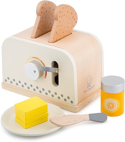 wooden toaster set