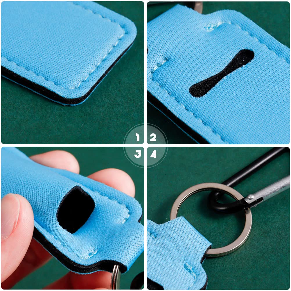 Pengxiaomei Chapsticks Holder Keychain for Lipstick Stocking Stuffers for Women