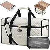 LOVEVOOK Travel Duffle Bag - Weekender & Overnight Bag with Toiletry & Wet Pocket, Carry-On Size, 3pc Set