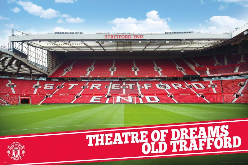 Amazon Co Jp Manchester United F C マンチェスターユナイテッド ポスター スタジアム 97 オールド トラッフォード スポーツ アウトドア