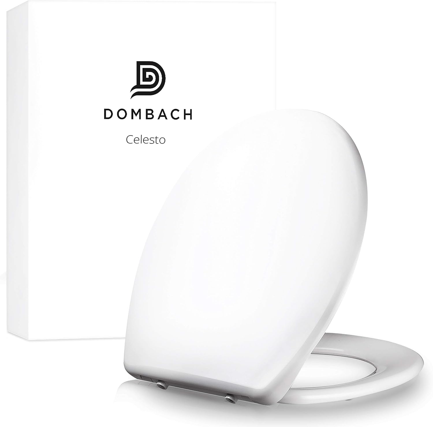 Dombach Celesto Premium Toilet Seat with Soft-Close Mechanism, Antibacterial, Removable Toilet Seat with Soft-Close Mechanism