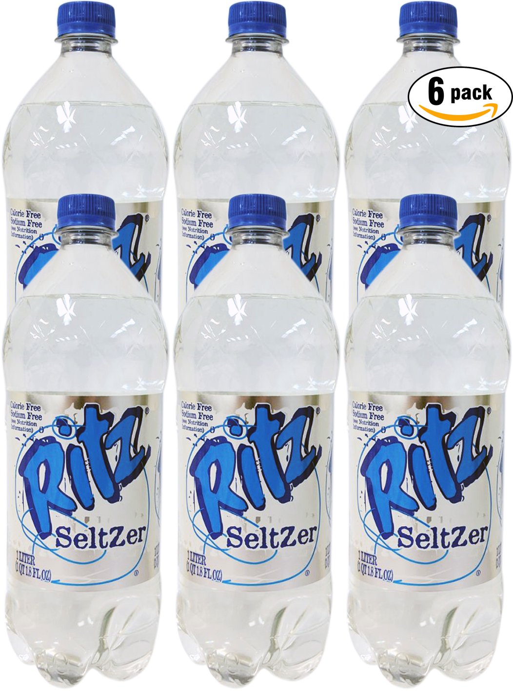 Ritz Seltzer, Kosher For Passover, 1.0 LT/33.8Fl Oz (Pack Of 6, Total