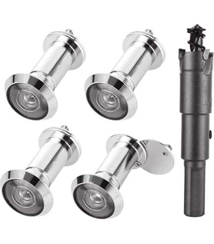 Uxcell Solid Brass 200-degree Door Viewer Peephole With Cover For