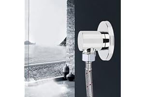 AUNMAS Wall Supply Elbow, G1/2in Wall Mounted Shower Hose Connector Handheld Shower Spray Head Holder for Bathroom Accessorie