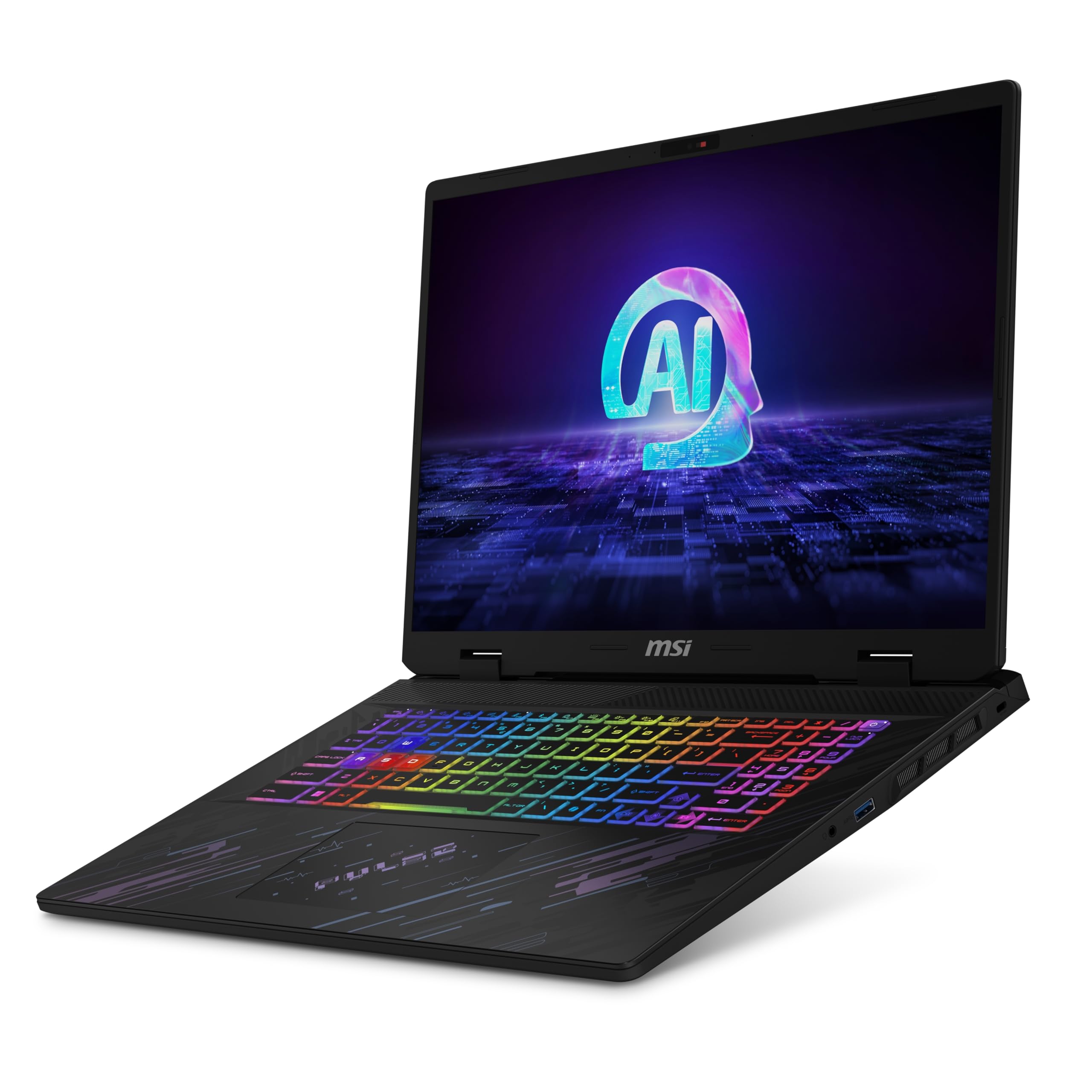 MSI Pulse 17 AI C1VFKG-048IT, Notebook Gaming, 17" FHD+ 165Hz, Intel Core Ultra 7 155H, Nvidia RTX 4060 8GB GDDR6, 1TB SSDPCIe 4, 16GB DDR5 5600MHz, WiFi 6E, Win 11 Home [Layout e Garanzia ITA] Nero