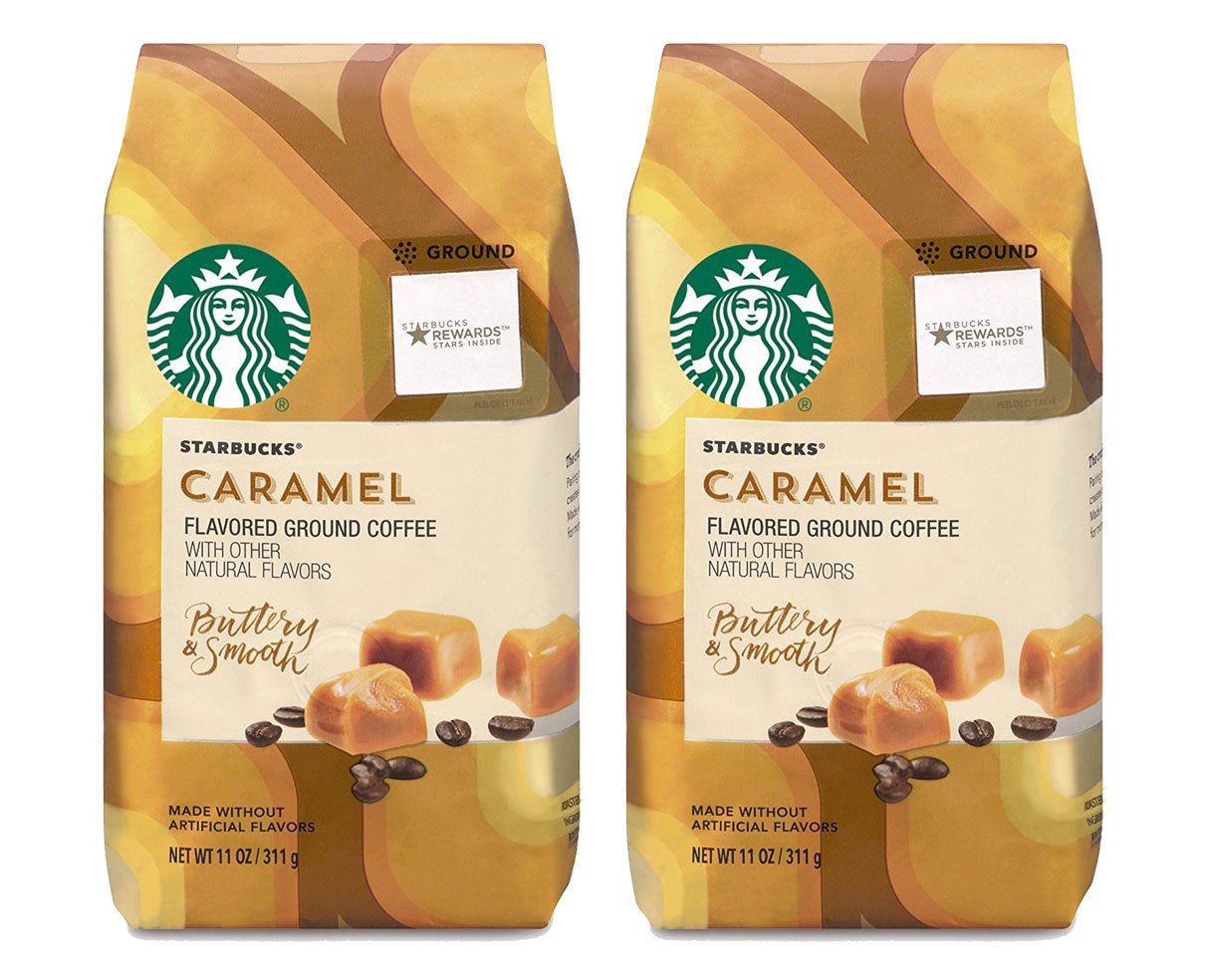 Starbucks Natural Fusions Vanilla Ground Coffee, 11 Ounce (Pack of 2) Starbucks