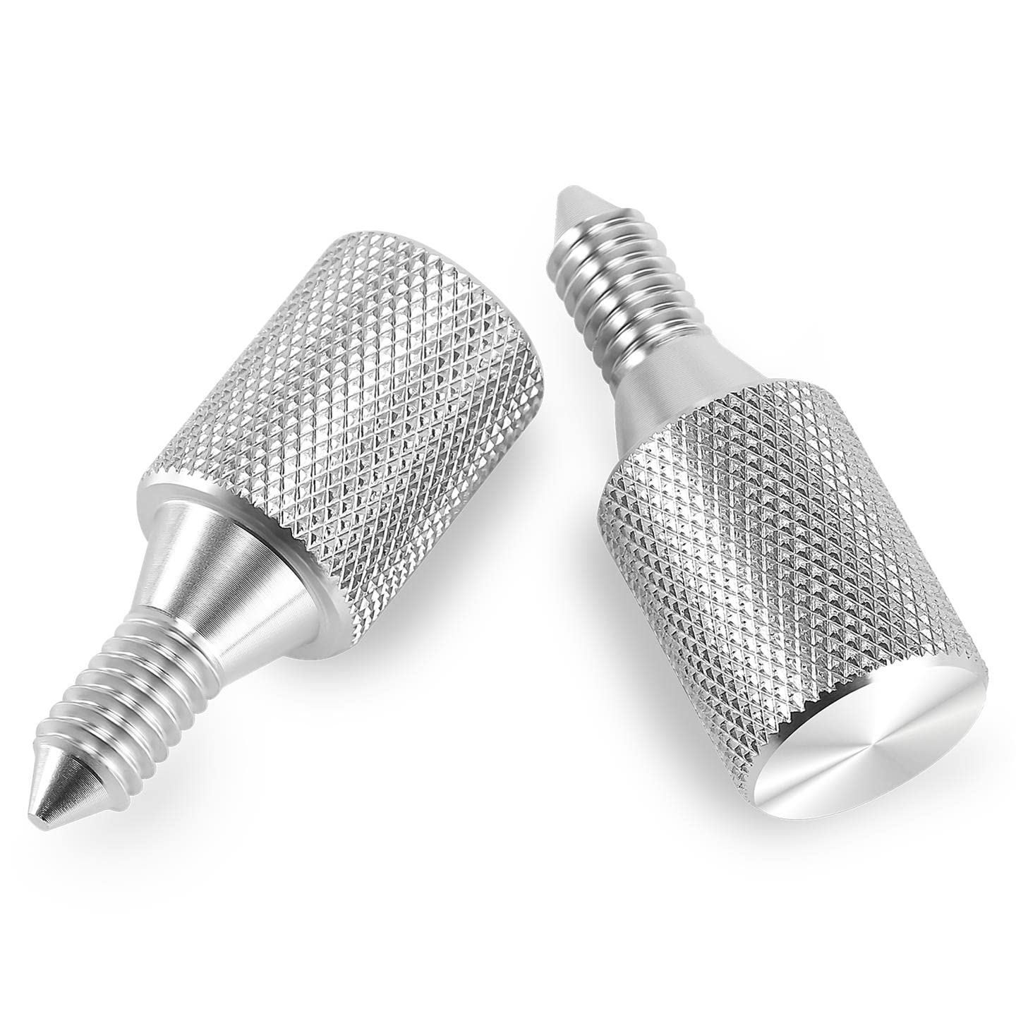 2PCS Attachment Hub Thumb Screw for Kitchenaid Stand Mixers, Long Knob Screw Accessory Replacement Part, Silver