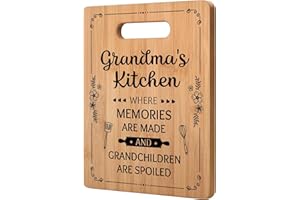 Milcier Gifts for Grandma, Birthday Gifts for Grandma, Unique Cutting Board for Grandmother from Grandchildren, Best Birthday