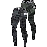 SPVISE Men's Compression Pants Cool Dry Athletic Leggings Workout Running Tights Active Spandex Sports Base Layer Yoga Pants