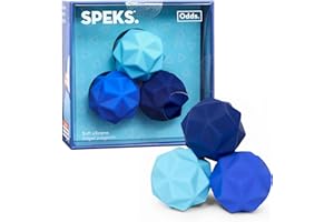 Speks Odds Soft Silicone Fidget Magnets | Silent Stress Relief Toys | Textured Magnetic Balls for Adults & Teens 14+ | Blue