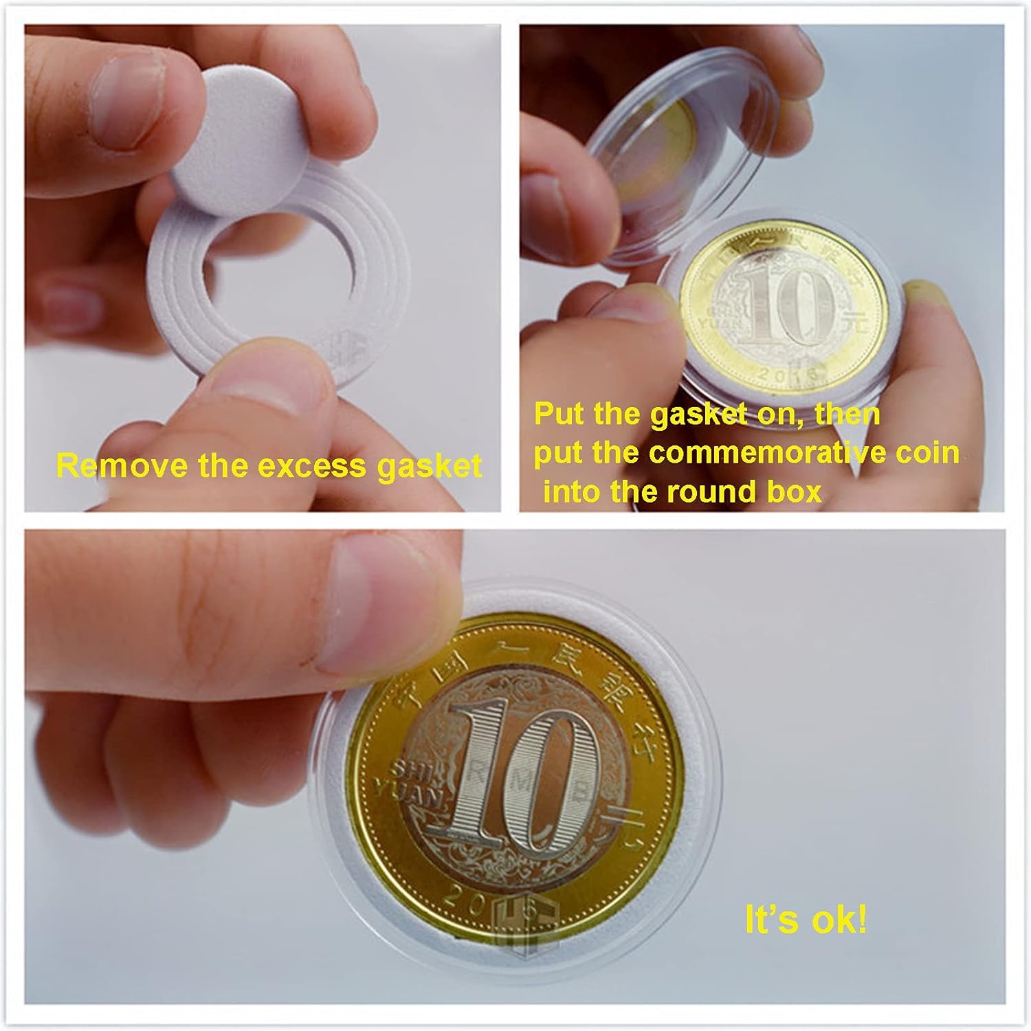 Wooden Coin Capsules Holder, Coin Storage Box Coin Collection Holder with Lock, Coin Collector Organizer Container Coin Display Commemorative Collection Case for 40 Coins and 100 Banknotes : Office Products