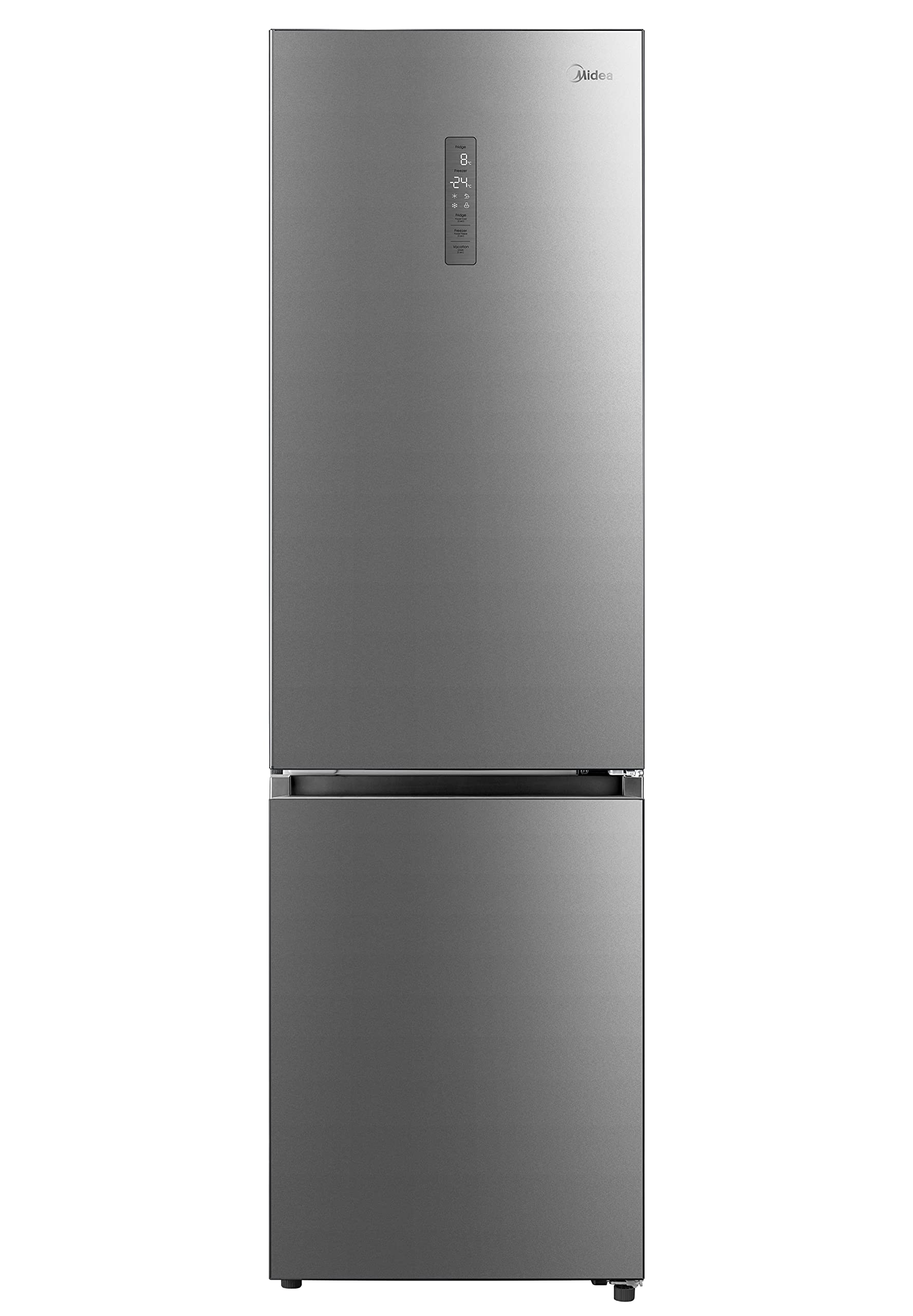 Midea-Frigorifico-Combi-Inox-A-No-Frost-Libre-Instalacion–Frigorifico-de-Gran-Capacidad-256-L-104L
