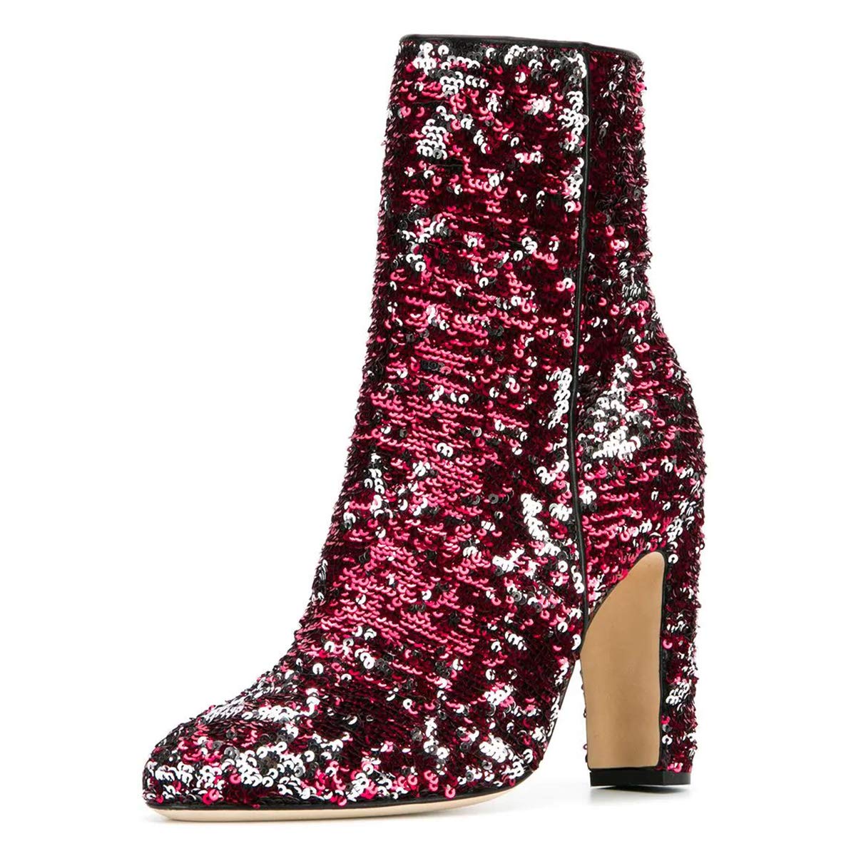 sequin dress with ankle boots