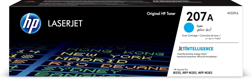 HP W2211A 207A Cyan Toner Cartridge Original LaserJet 1250 Pages