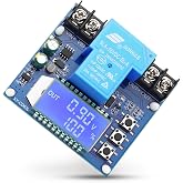 Qoroos 1PC Low Voltage Cutoff Controller DC 6-60V 30A Low Voltage Disconnect Protection Module with LCD Display Charging Discharging Controller Protection Switch Module