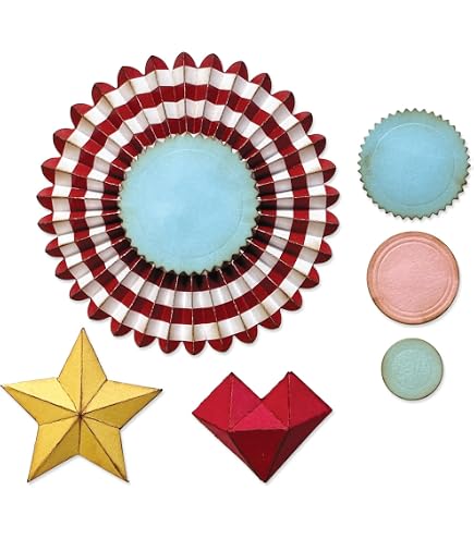 Amazon.com: Sizzix Thinlits Die Set, Vault Rosettes by Tim Holtz