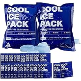 Reusable Dry Ice Packs for Shipping & Storage - Long Lasting Cold Packs for Lunch Box & Coolers - Ideal for Frozen Food & Drinks
