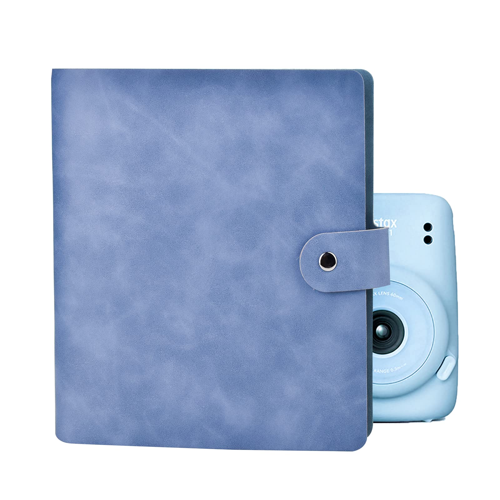 MUZIRI KINOKOO 200 Pockets Photo Album for 3-inch Film Fuji Instax Mini EVO/Mini 12/11/9/8/7+/25/90 Camera Photo Digital Photography PU Leather Album Blue