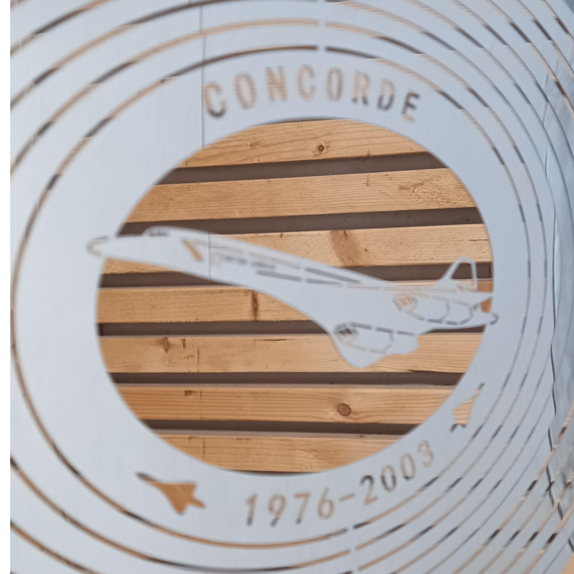 Stainless Steel Wind Spinner - Concorde Supersonic Aeroplane
