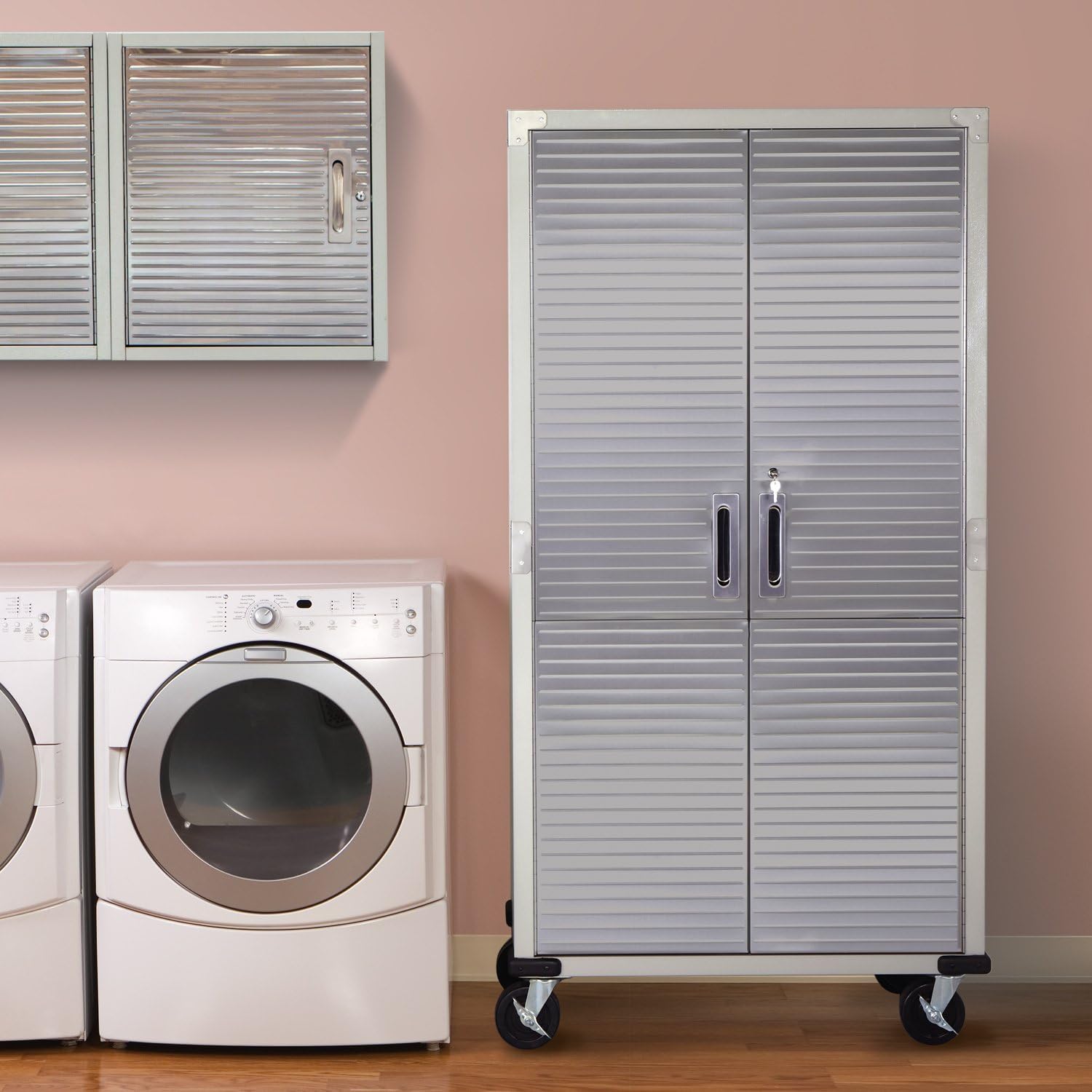 UltraHD Tall Storage Cabinet - Stainless Steel: Home & Kitchen