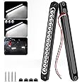 PSEQT 10" 15 LED Trailer Identification Light Led Running Reverse Backup Tail Light Bar Strip White Truck Rear Side Marker Li