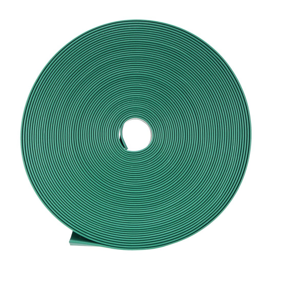 sourcing map Heat Shrink Tubing 11mm Flat Width 10m 2:1 Heat Shrink Wrap Cable Sleeve Tube Green