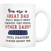 5Aup Funny Best Dad Even Themed Mug Gifts – Hilarious Ideal for Father’s Day – Great Dad Coffee Mug