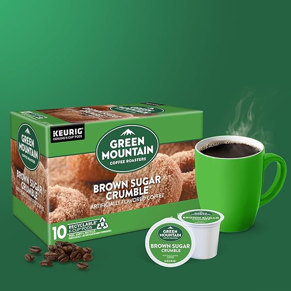 GREEN MOUNTAIN COFFEE ROASTERS BROWN SUGAR CRUMBLE KEURIG SINGLE-SERVE K-CUP PODS, MEDIUM ROAST COFFEE