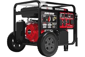 DuroStar DS13000MX 13,000-Watt 500cc Dual Fuel Portable Generator - Gas and Propane, Remote Electric Start, Whole Home Power Backup, Transfer Switch Ready, RV & Emergency Ready