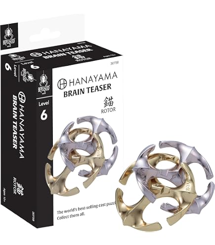 Gigamic Huzzle Cast Vortex – Casse-Tête Métal 3D Niveau 6, Difficile, Agréable à Manipuler, Dès 8 Ans