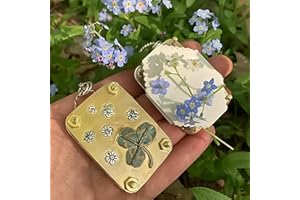 Tqgok Mini Flower Pressing Kit Micro Flower Press Metal Flowers Press Kit for Arts and Crafts Lovers Plant Lover Gifts