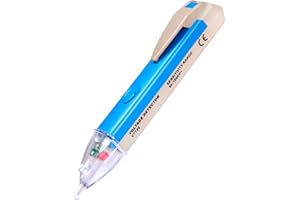 EOUTIL Non-Contact Voltage Tester with LED Flashlight, Buzzer Alarm, AC Voltage Detector Pen,Test Range 60V - 1000V & Live/Null Wire Judgment
