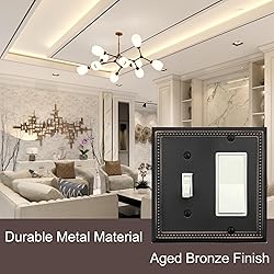 OKAWYC Toggle/Decorator Light Switch Cover Belaire