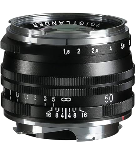 Amazon.com : Voigtlander 50mm F2.2 Color Skopar Black for M