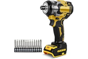Cordless Impact Driver Compatible with Dewalt 20V Battery, 1/4 inch Brushless Driver 236Ft-lbs(320N.m),Stepless Speed Control
