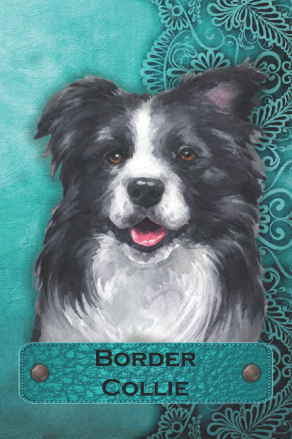 Border Collie Notebook: Adorable 6x9 120 page Border Collie Composition Notebook Diary Journal