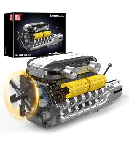 Amazon.com: Mould King 10202 V12 Engine Model kit That Runs