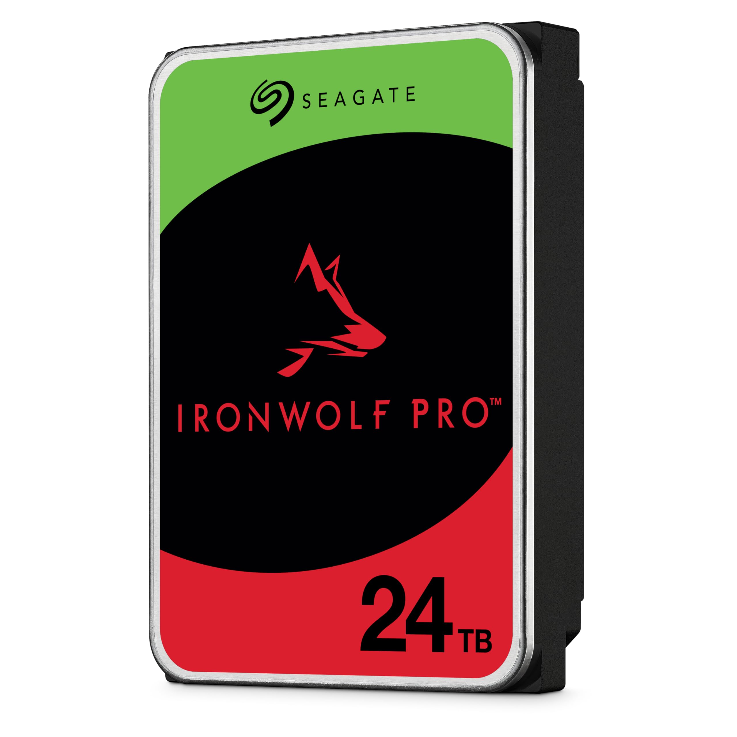 Seagate IronWolf Pro 24TB Enterprise NAS Internal HDD Hard Drive – CMR 3.5 Inch SATA 6Gb/s 7200 RPM 512MB Cache for RAID Network Attached Storage, Rescue Services (ST24000NT002)